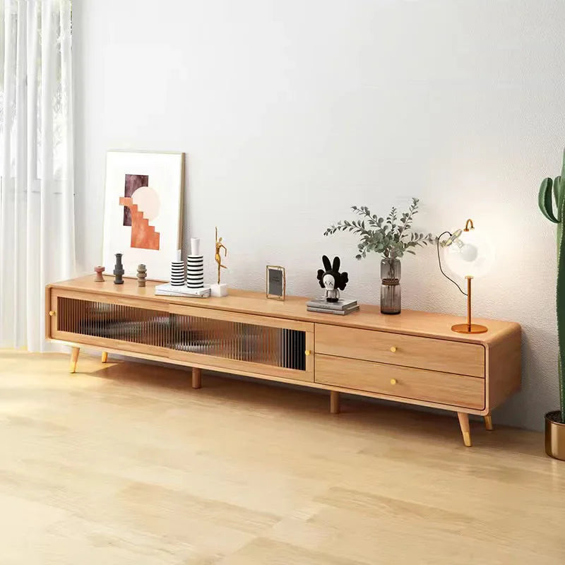 Wood Moveable Tv Cabinet Brown Modern Universal Farmhouse Storage Drawers Tv Cabinet Haushalt Muebles Para Tv Home Furniture Chef's Market