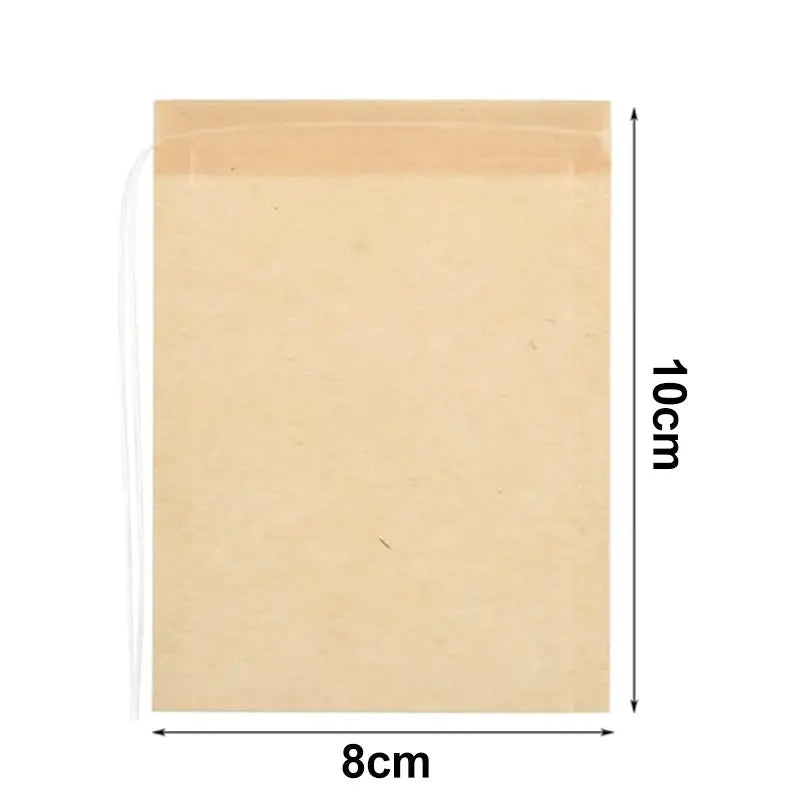 500/100PCS Disposable Teabags with Drawstring Coffee Filter Paper Bag Empty Loose Tea Bags Infuser for Spice Kitchen Teaware colegio culinario de morelia