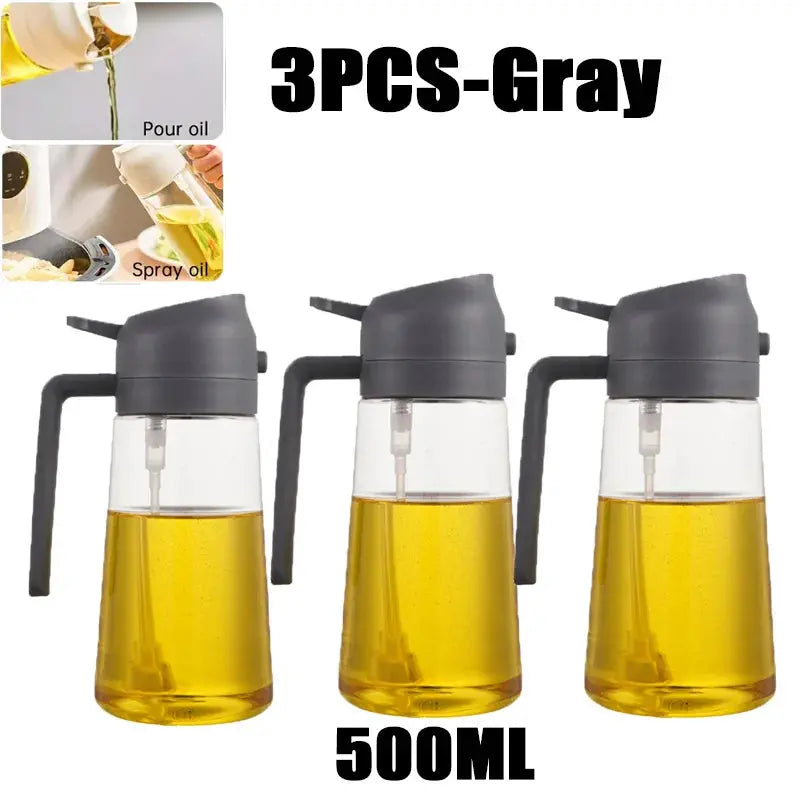 200/300/500ml Oil Spray Bottle BBQ Cooking Olive Oil Sprayer Plastic Baking Oil Spray Empty Bottle Vinegar Bottle Or  Oil brush colegio culinario de morelia