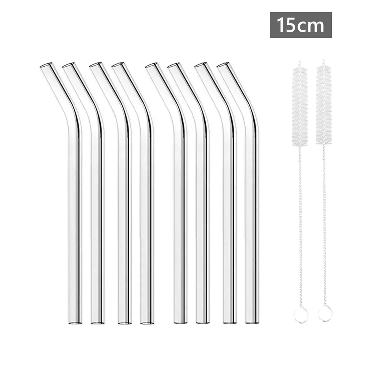 6'' Short Glass Drinking Straws Mini Reusable Eco-friendly Glass Straws for Cocktail Beer Wine Bar Drinkware Accessory Barware colegio culinario de morelia