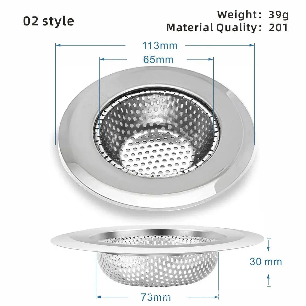 Kitchen Sink Strainer Sink Grid Filter Stainless Steel Mesh Drain Hole Filter Protection Against Clogging Kitchen Accessories colegio culinario de morelia