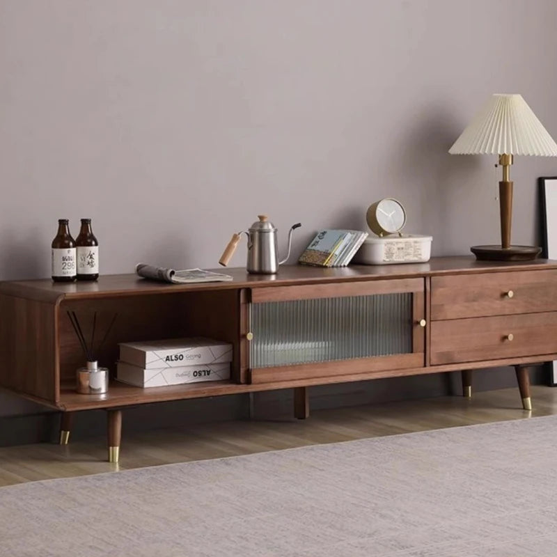 Wood Moveable Tv Cabinet Brown Modern Universal Farmhouse Storage Drawers Tv Cabinet Haushalt Muebles Para Tv Home Furniture Chef's Market