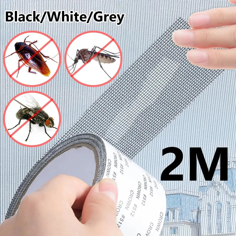 Fix Net Window Home Adhesive Anti Mosquito Fly Bug Insect Repair Screen Wall Patch Stickers Mesh Window Screen Window Net Mesh colegio culinario de morelia