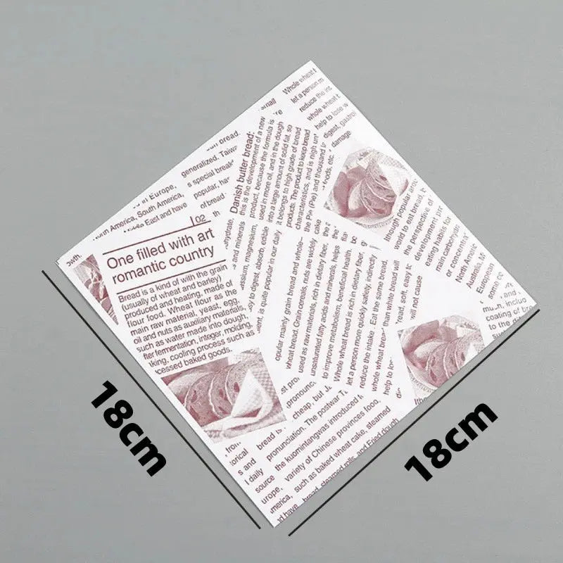50pcs Sandwich Wrappers, Greaseproof Non-Stick Parchment Paper, Cute Pattern Food Wrapper, Baking Tools, Kitchen Gadgets colegio culinario de morelia