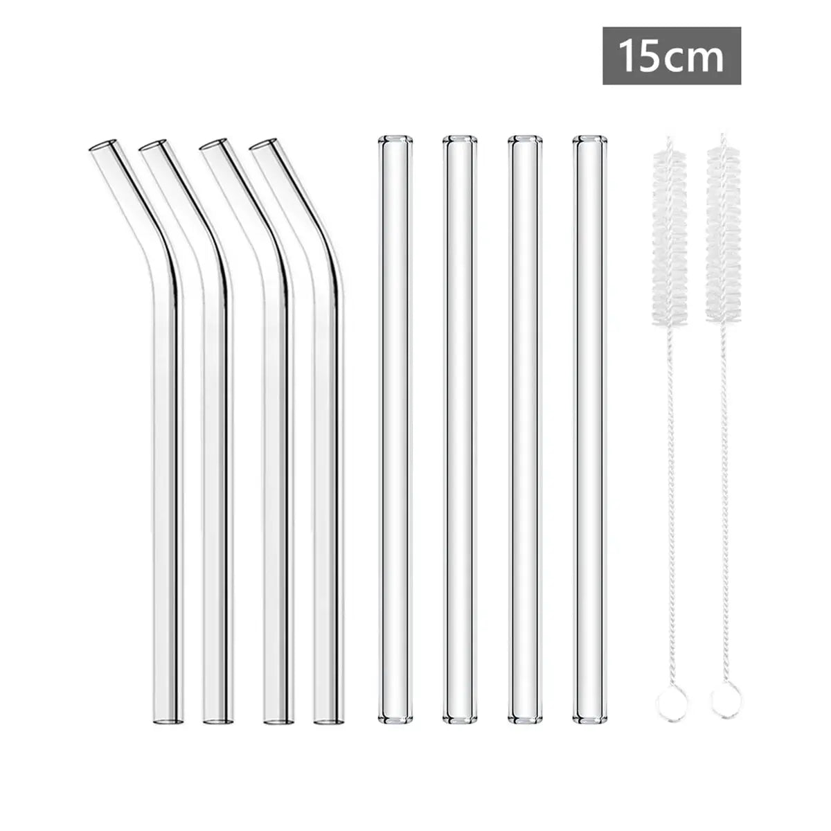 6'' Short Glass Drinking Straws Mini Reusable Eco-friendly Glass Straws for Cocktail Beer Wine Bar Drinkware Accessory Barware colegio culinario de morelia