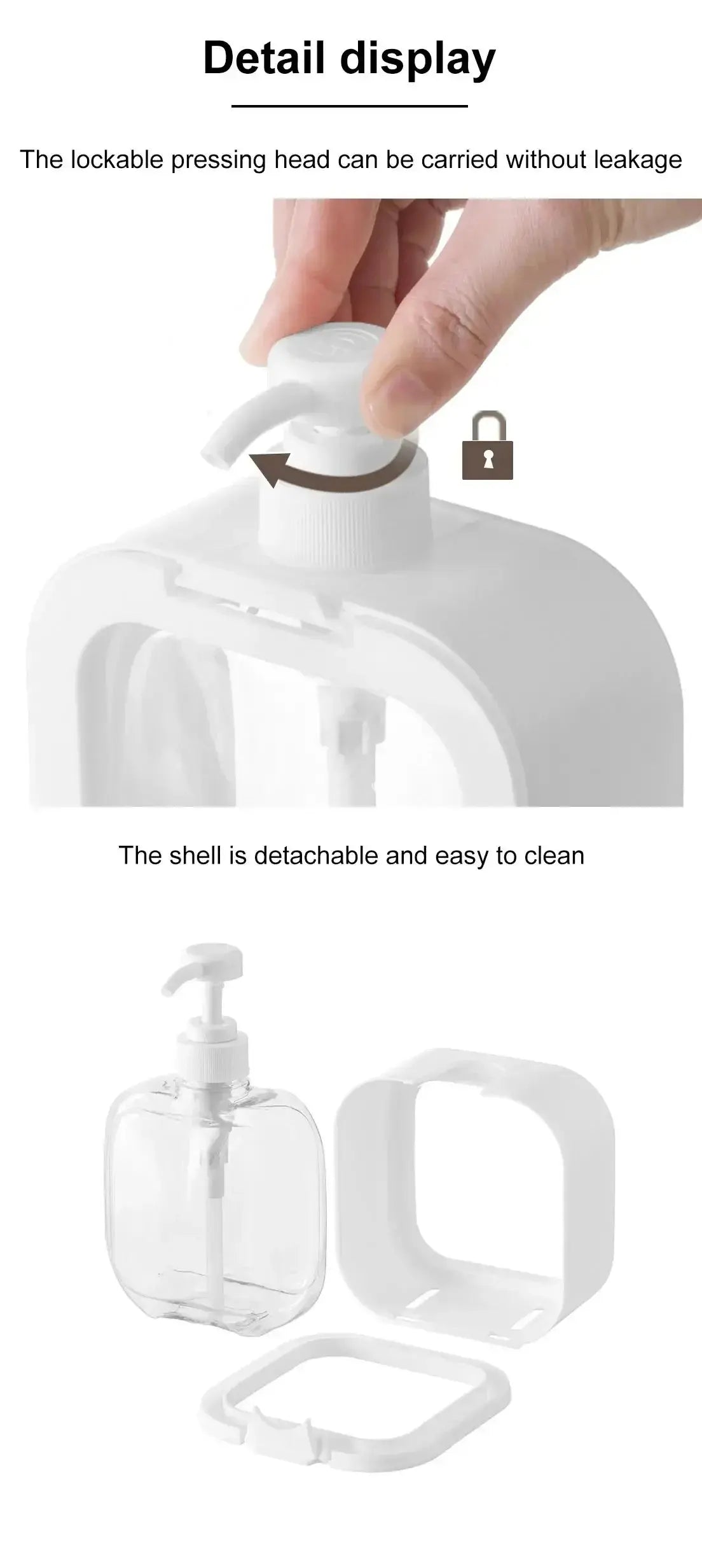 Large Capacity Empty Bottle, Laundry Detergent Dispensing Bottle, Shower Gel, 300 ml, 500ml colegio culinario de morelia