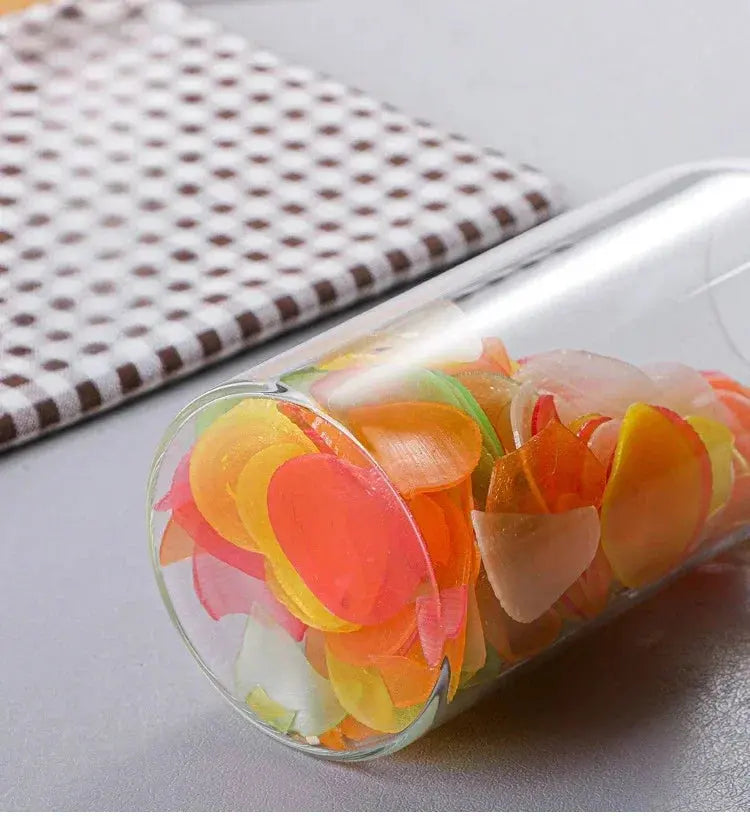 Glass Sealed Jar Kitchen Miscellaneous Grain Storage Jar Coffee Bean Transparent Glass Product Storage Jar colegio culinario de morelia