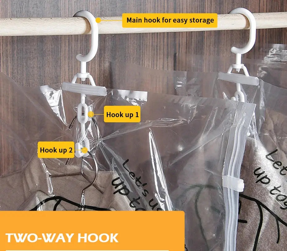 Hanging Vacuum Storage Bags Space Saver Bags Vacuum Seal Storage Bag for Suits Dress Coats Jackets Closet Organizer and Storage colegio culinario de morelia