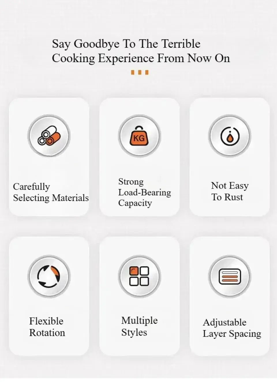 360° rotating spice rack organizer, non-slip carbon steel storage tray, suitable for seasoning and spice storage. colegio culinario de morelia