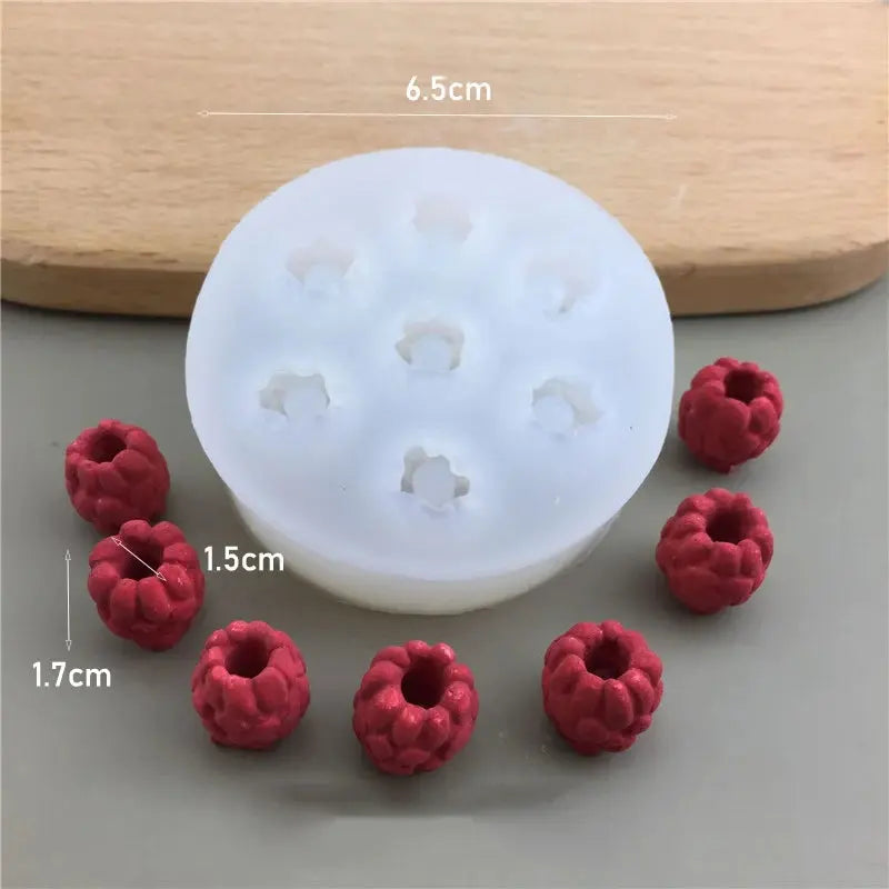 3D Simulation Fruit Fondant Chocolate Mold Blueberry/Raspberry Silicone Candle Soap Mold Cake Decorating Tool Baking Accessories colegio culinario de morelia