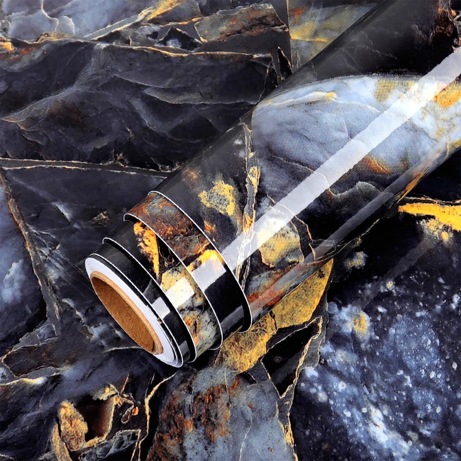 Width Marble Wallpaper Contact Paper Waterproof Oil-proof Wall Stickers PVC Self Adhesive Kitchen Ambry Countertop Home Decor Chef's Market