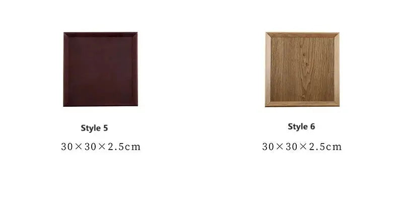 HeMu Natural Walnut Wooden Rectangular Tray Round Beech Handle Tray Kitchen Bread Fruit Shelving Restaurant Hotel Serving Tray colegio culinario de morelia