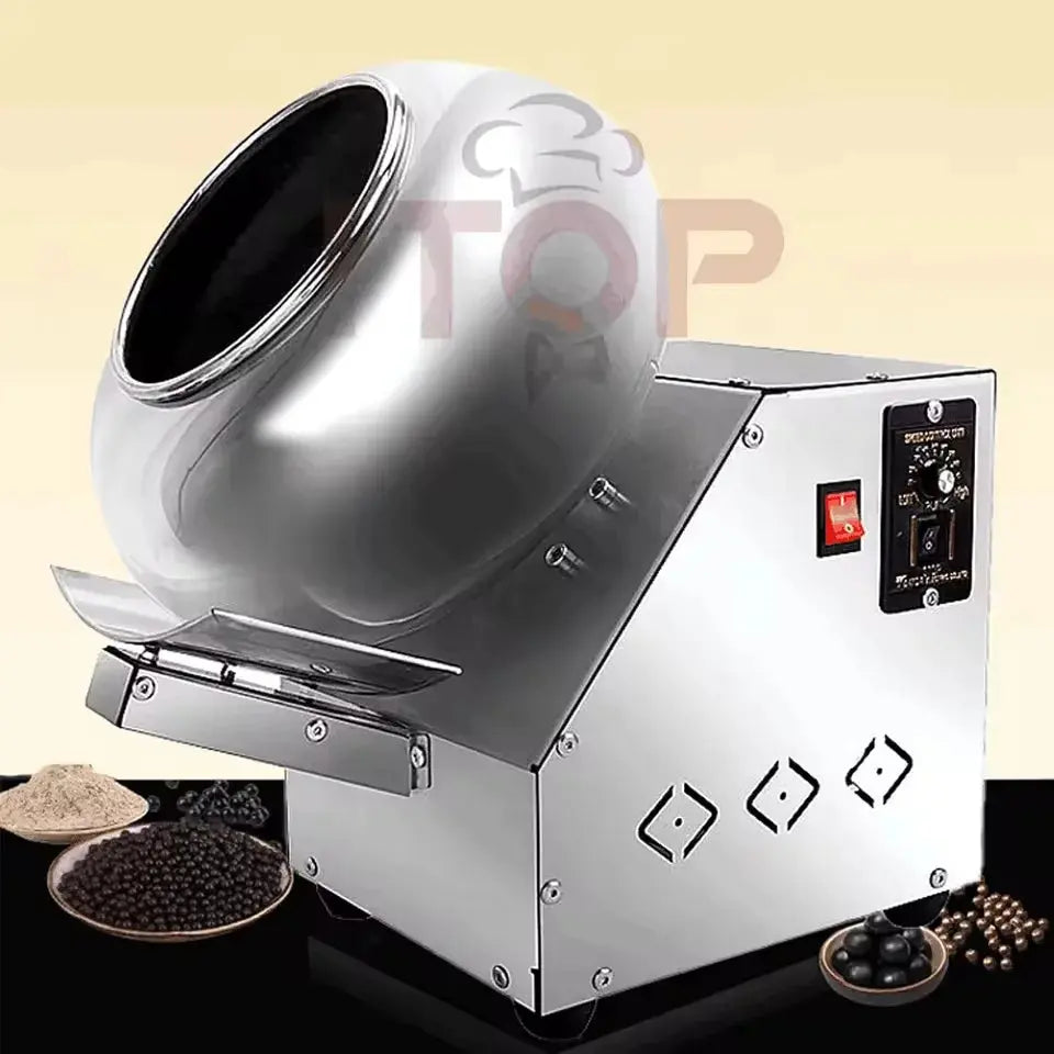 ITOP Chocolate Sugar Coasting Machine 30cm Roller Commercial Small Candy Coater Machine Chocolate Bean Coating Dragee Machine colegio culinario de morelia