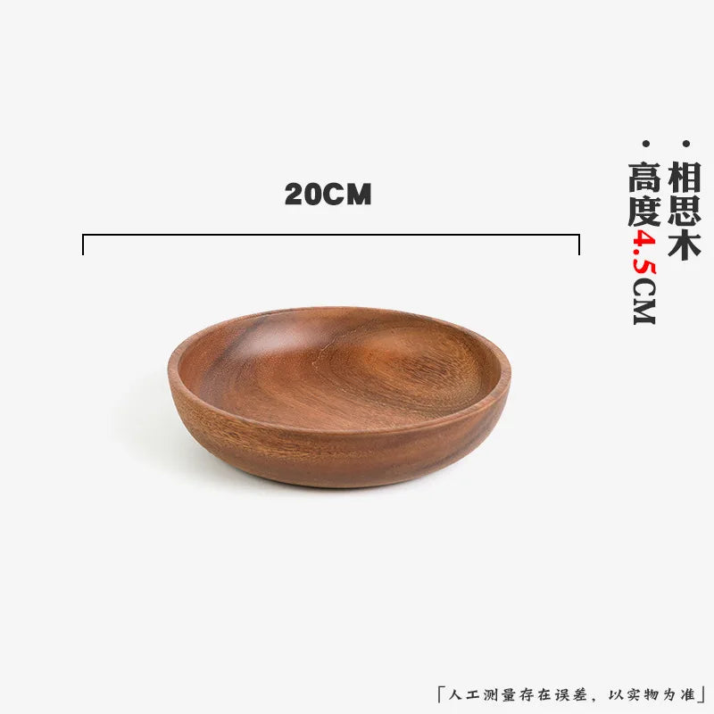 Extra Large Siwood Bowl Tray Set, Round Wooden Tray, Extra Large Salad Bowl, Solid Wood Tray, Custom Mixing Bowls, Ramen Chef's Market