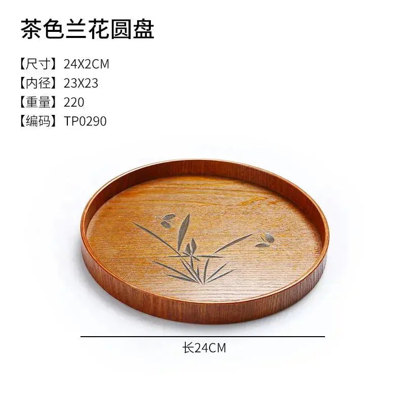 Japanese Wooden Tray Tea Tray Portable Decorative Miscellaneous Storage Tea Set Kitchen Storage Restaurant Service Tray colegio culinario de morelia