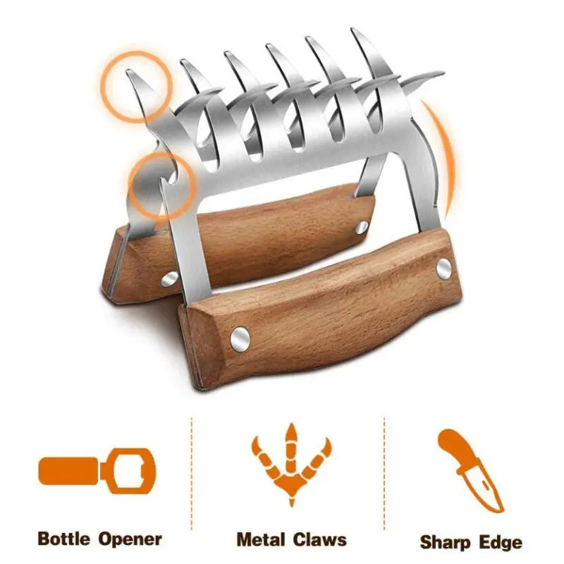 1pc Bear Claws Barbecue Fork Pull Shred Pork Shredde Manual Meat Clamp Roasting Fork Kitchen Tool Bbq Accessories Free Shipping colegio culinario de morelia