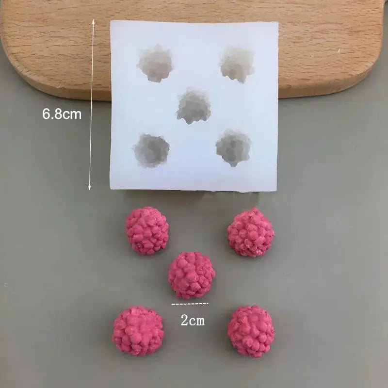 3D Simulation Fruit Fondant Chocolate Mold Blueberry/Raspberry Silicone Candle Soap Mold Cake Decorating Tool Baking Accessories colegio culinario de morelia