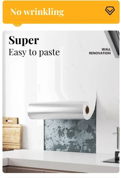 1 roll marble thick foam imitation ceramic tile self-adhesive wallpaper bedroom wallpaper bathroom waterproof wall sticker Chef's Market