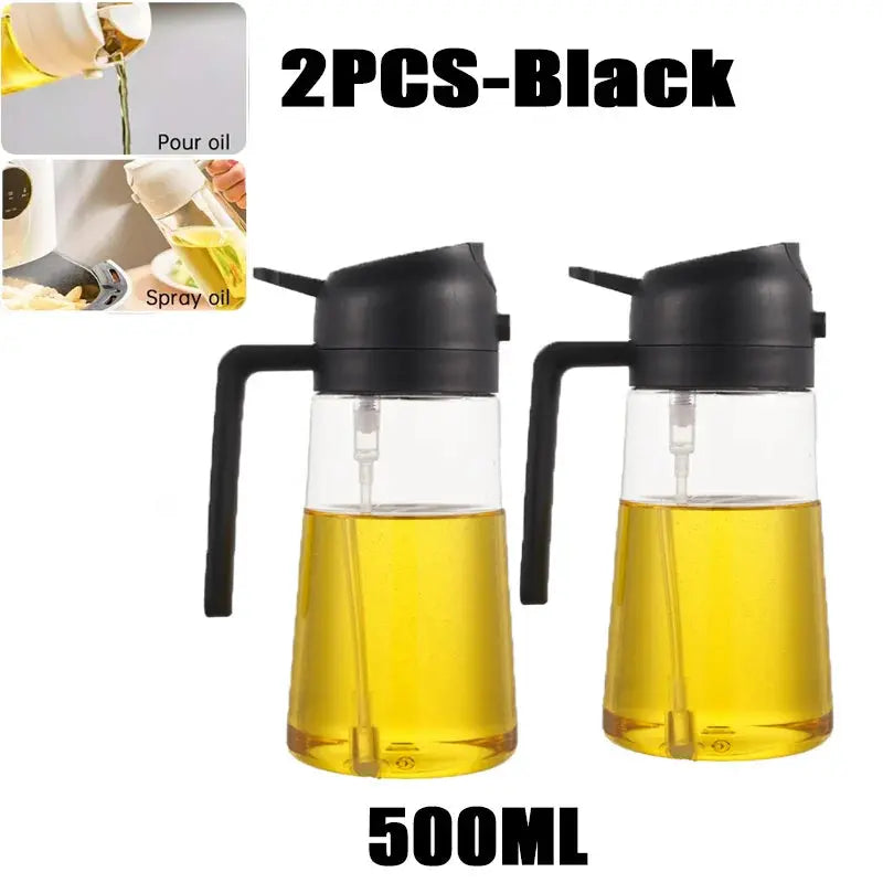 200/300/500ml Oil Spray Bottle BBQ Cooking Olive Oil Sprayer Plastic Baking Oil Spray Empty Bottle Vinegar Bottle Or  Oil brush colegio culinario de morelia