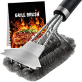 Barbecue cleaning brush, brush and scraper in one, Handle BBQ brush with Stainless Steel Bristles, Suitable for Outdoor Grill colegio culinario de morelia