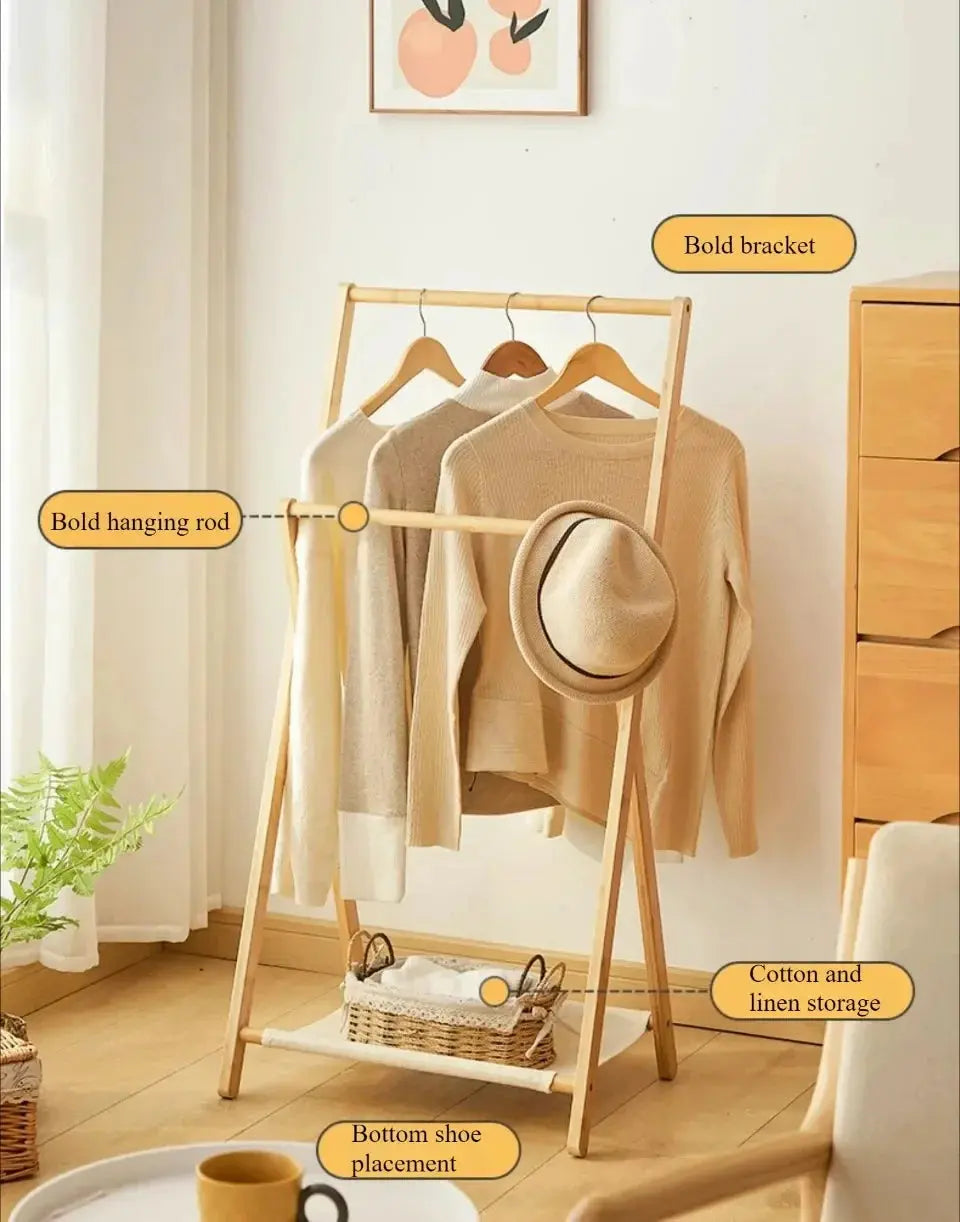 Floor Folding Clothes Hanger Multi-storey Simplicity Indoor Clothes Hanger Bedroom Dormitory Home Underwear and Hat Towel Rack colegio culinario de morelia