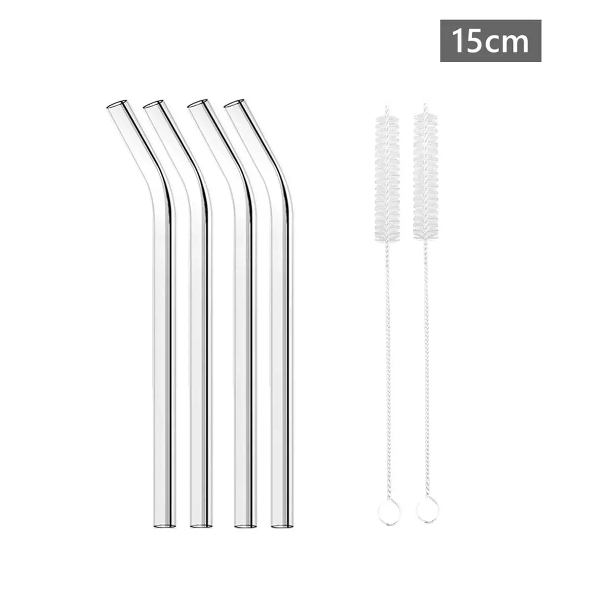 6'' Short Glass Drinking Straws Mini Reusable Eco-friendly Glass Straws for Cocktail Beer Wine Bar Drinkware Accessory Barware colegio culinario de morelia