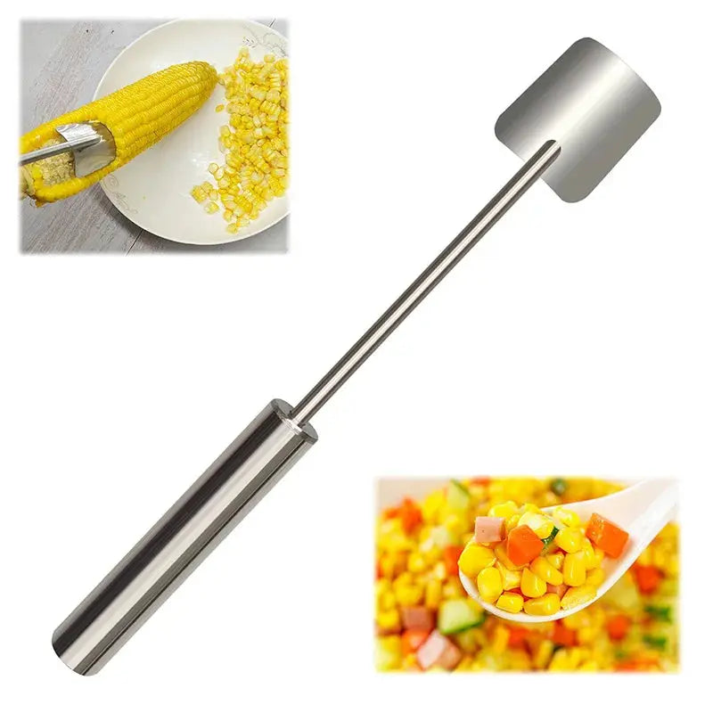 Corn on the Cob Remover Stainless Steel Planer Ergonomic Handle Peeler Peel, Separate & Enjoy Fresh Corn with Minimal Effort colegio culinario de morelia