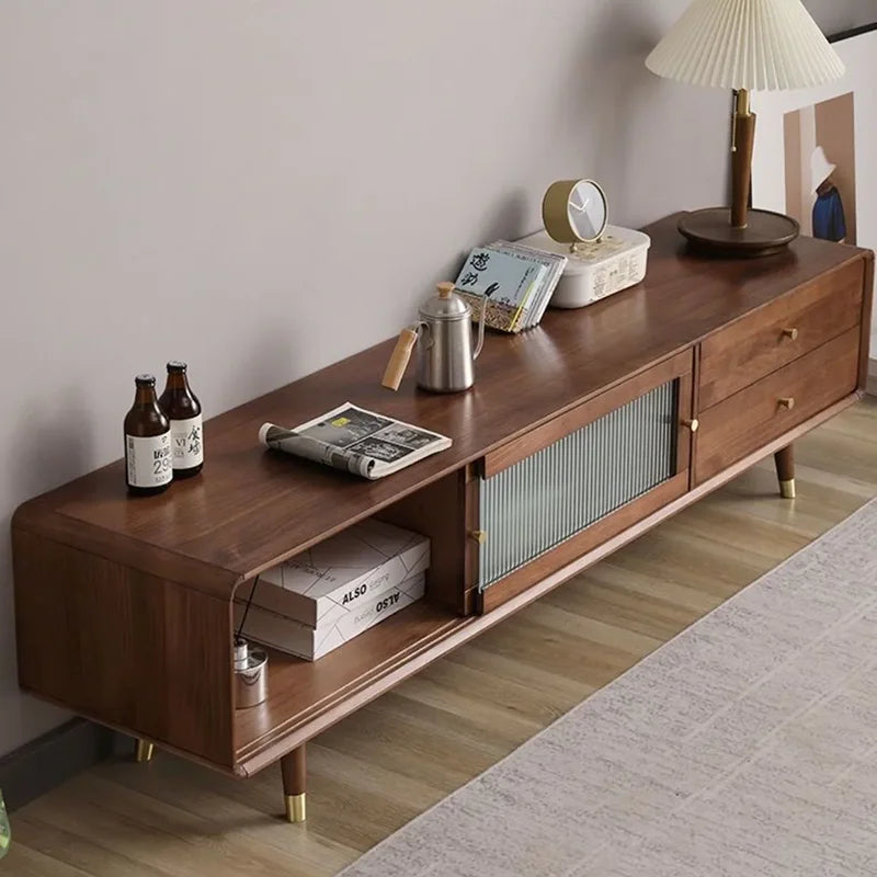 Wood Moveable Tv Cabinet Brown Modern Universal Farmhouse Storage Drawers Tv Cabinet Haushalt Muebles Para Tv Home Furniture Chef's Market