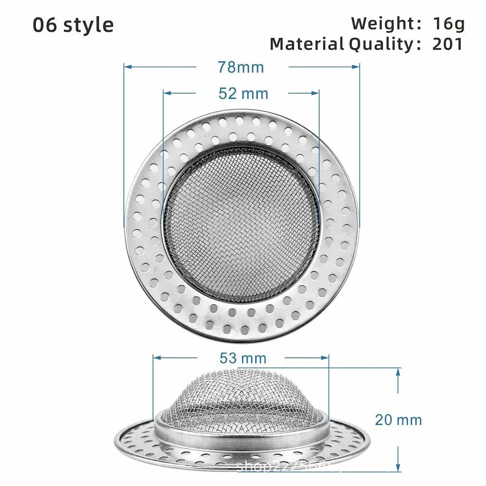 Kitchen Sink Strainer Sink Grid Filter Stainless Steel Mesh Drain Hole Filter Protection Against Clogging Kitchen Accessories colegio culinario de morelia