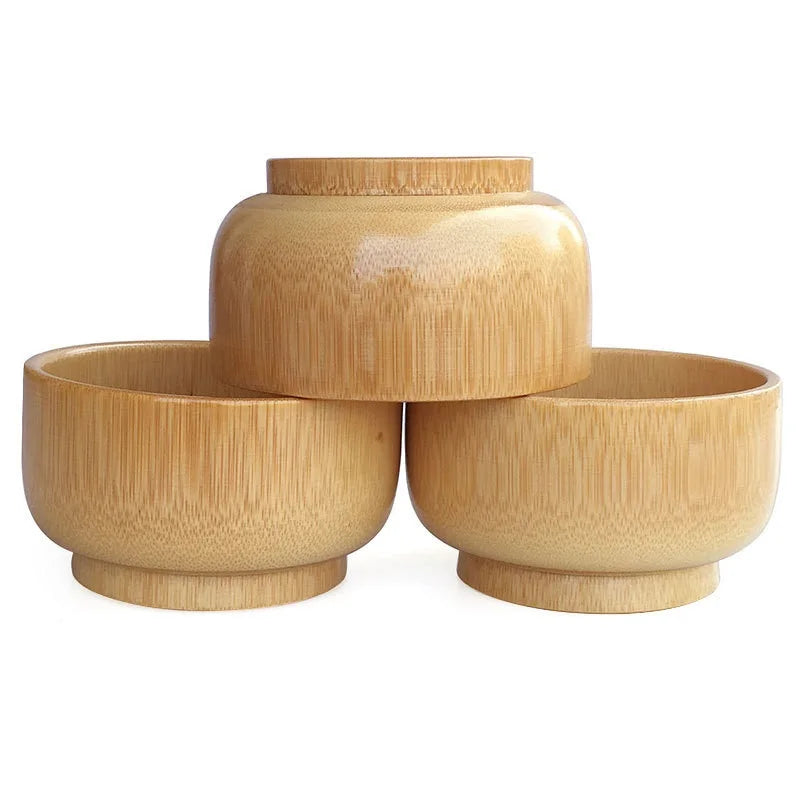 Bamboo Soup Bowl Fashion Natural Healthy Bamboo Rice Bowl Chef's Market