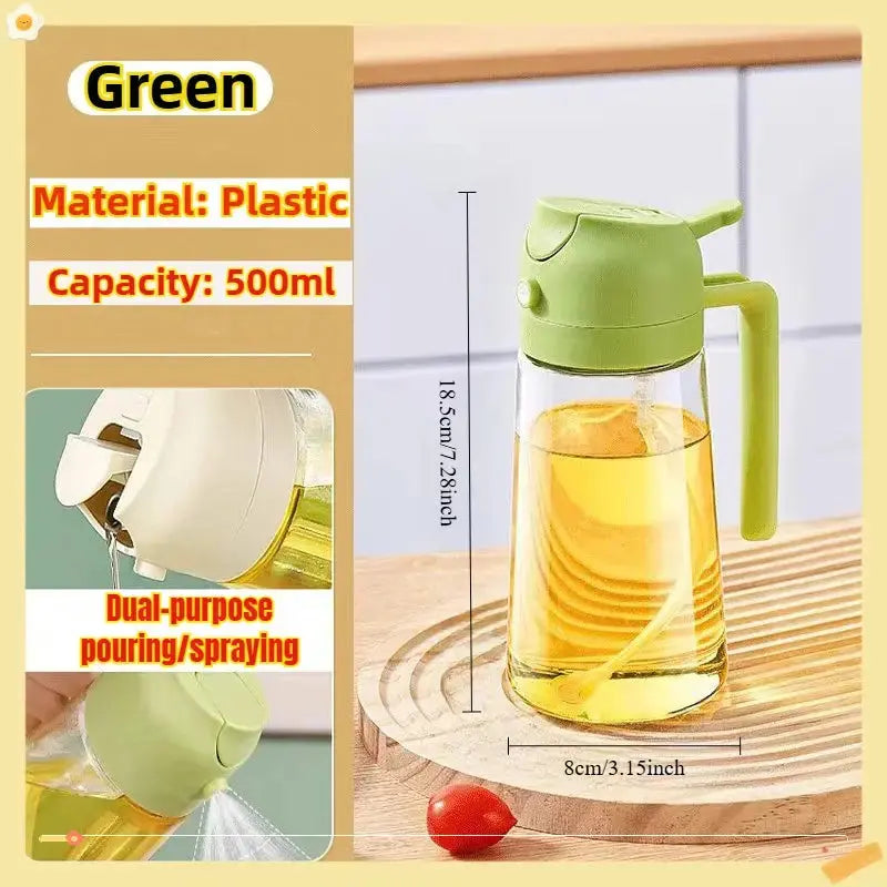 200/300/500ml Oil Spray Bottle BBQ Cooking Olive Oil Sprayer Plastic Baking Oil Spray Empty Bottle Vinegar Bottle Or  Oil brush colegio culinario de morelia