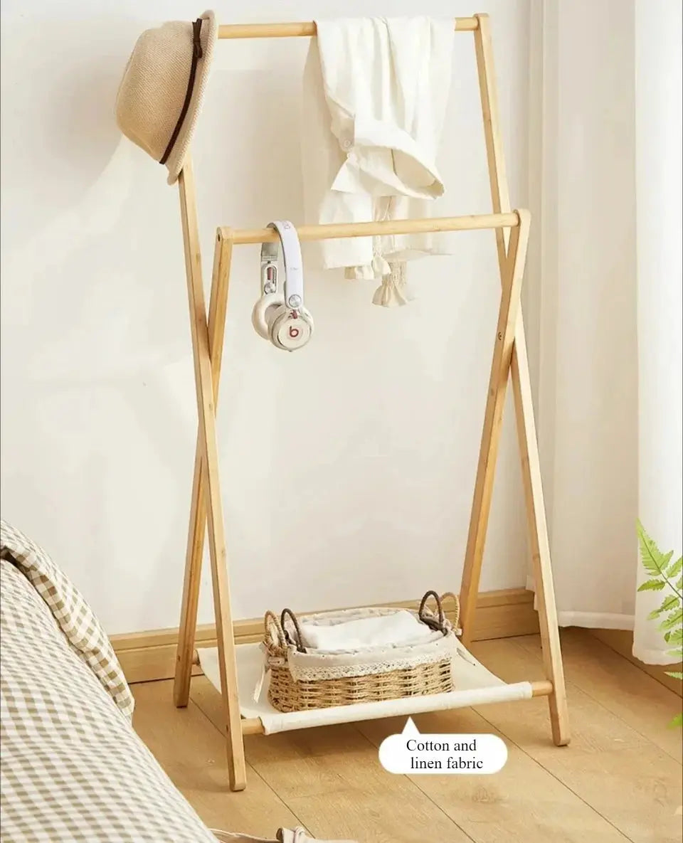 Floor Folding Clothes Hanger Multi-storey Simplicity Indoor Clothes Hanger Bedroom Dormitory Home Underwear and Hat Towel Rack colegio culinario de morelia