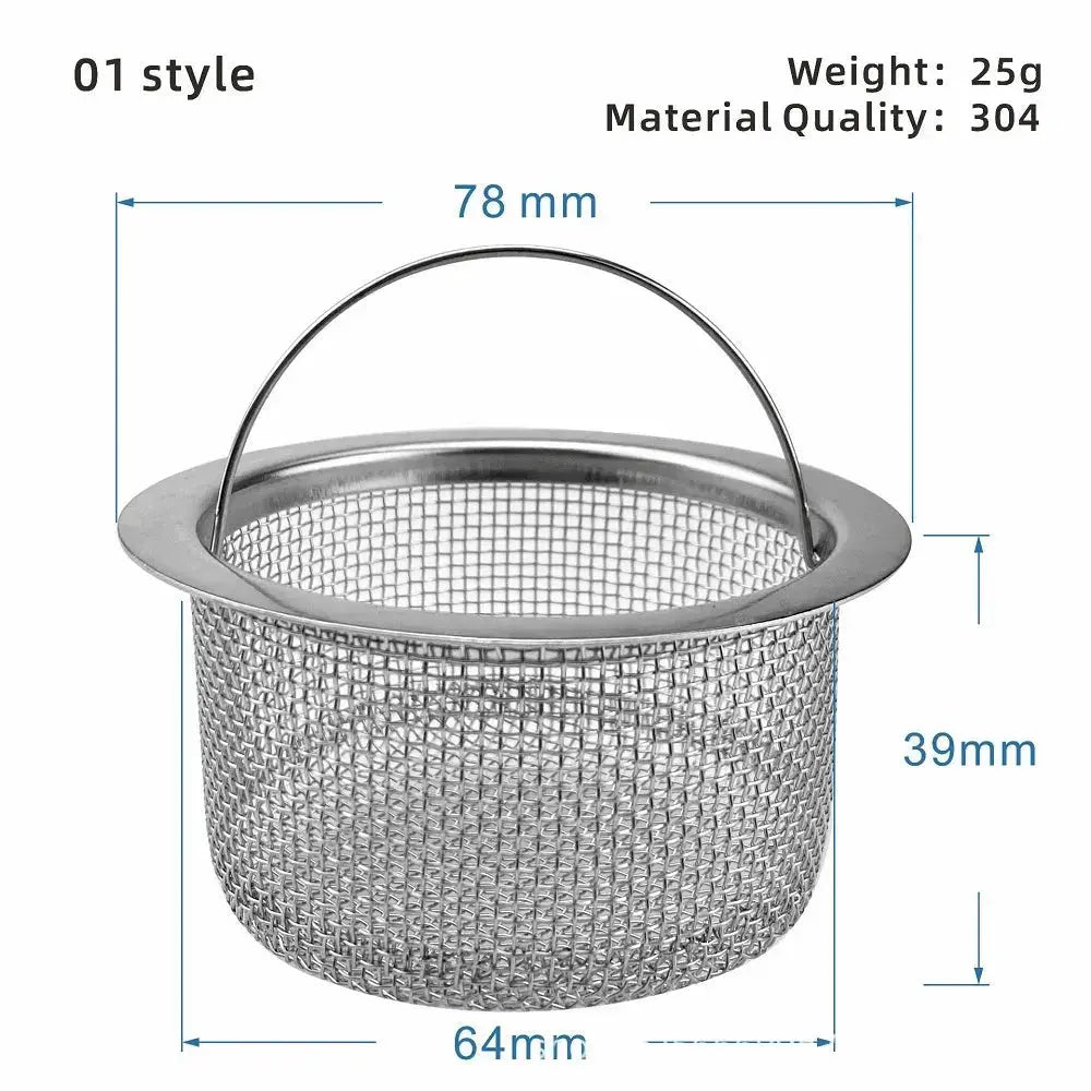 Kitchen Sink Strainer Sink Grid Filter Stainless Steel Mesh Drain Hole Filter Protection Against Clogging Kitchen Accessories colegio culinario de morelia