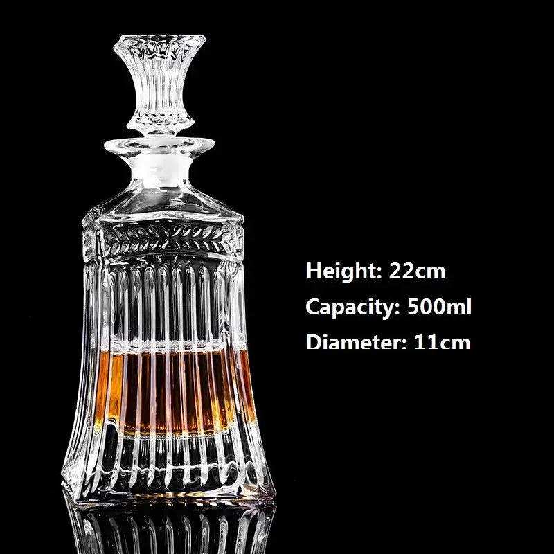 Crystal Glass Wine Red Bottle  Wine Decanter Whiskey Liqour Pourer Home Bar Vodka Beer Bottle Jar Jug JR colegio culinario de morelia