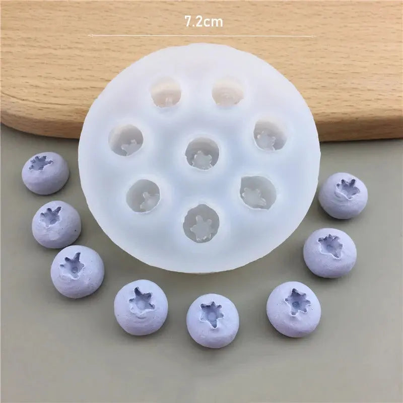 3D Simulation Fruit Fondant Chocolate Mold Blueberry/Raspberry Silicone Candle Soap Mold Cake Decorating Tool Baking Accessories colegio culinario de morelia