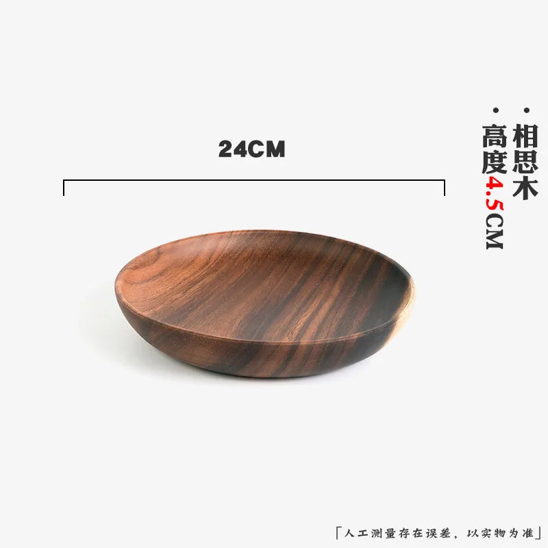 Extra Large Siwood Bowl Tray Set, Round Wooden Tray, Extra Large Salad Bowl, Solid Wood Tray, Custom Mixing Bowls, Ramen Chef's Market