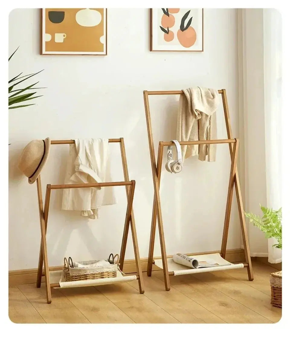 Floor Folding Clothes Hanger Multi-storey Simplicity Indoor Clothes Hanger Bedroom Dormitory Home Underwear and Hat Towel Rack colegio culinario de morelia