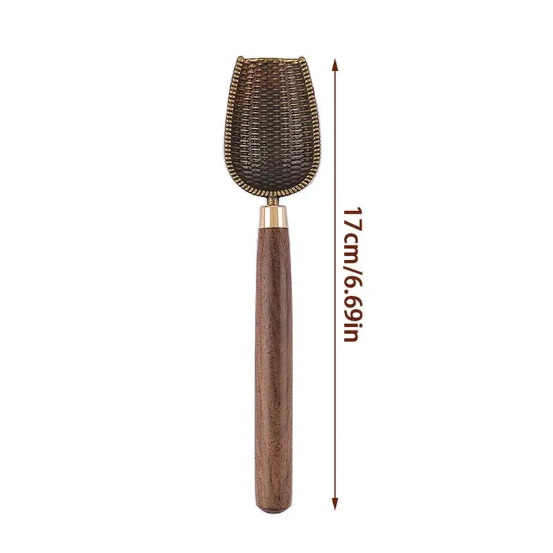 1pcs  Wooden Spoon Japanese Tea Spoon Ebony Teaspoon Wood Retro Creative Tea Shovel Tea KongFu Tea Ceremony Accessories Gift colegio culinario de morelia