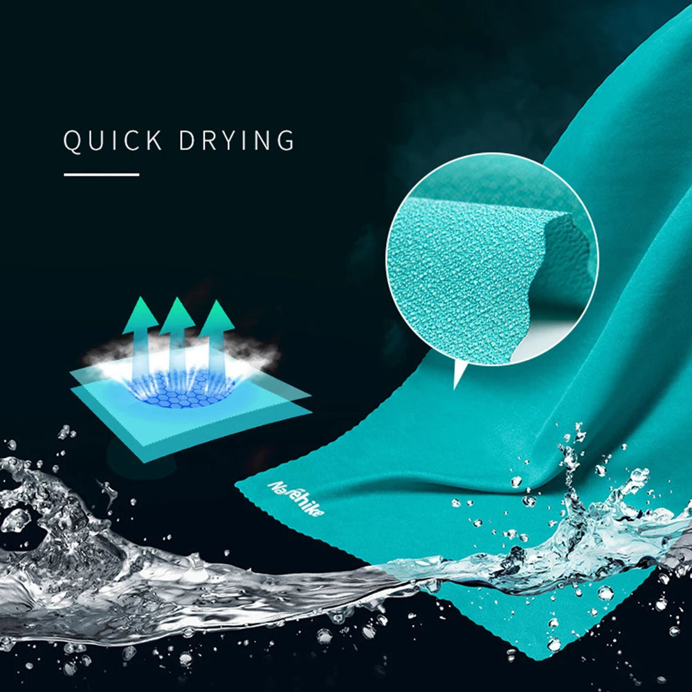 Naturehike Quick Drying Absorbent Bath Towel,Backpacking Hiking,Swimming,Camping Bath Towel,Breathable Beach Travel Gym Towel Chef's Market