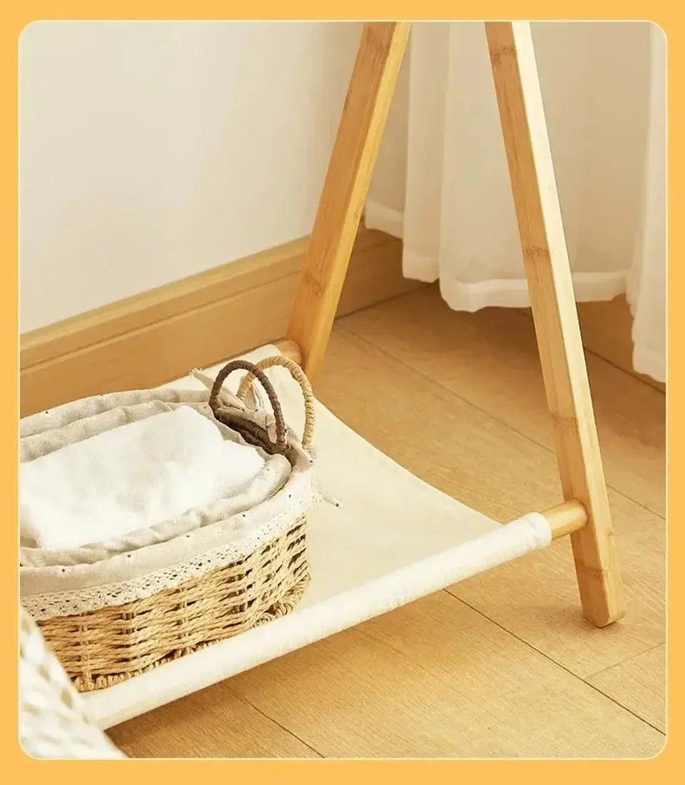 Floor Folding Clothes Hanger Multi-storey Simplicity Indoor Clothes Hanger Bedroom Dormitory Home Underwear and Hat Towel Rack colegio culinario de morelia