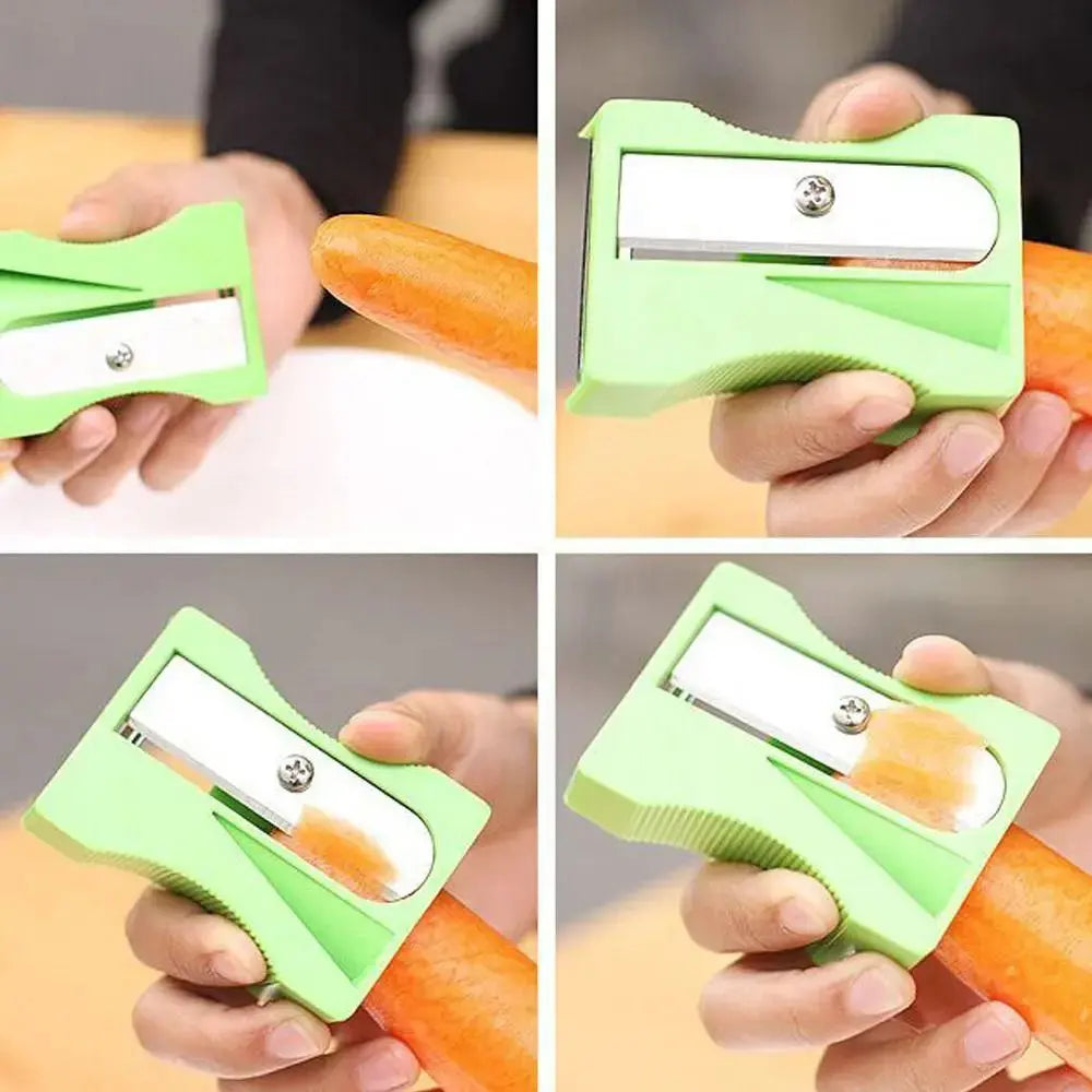 2PCS Sharpener Peeler Carrot Cucumber Thin Slicer Kitchen Tool Vegetable Fruit Curl Slicer Color Random colegio culinario de morelia