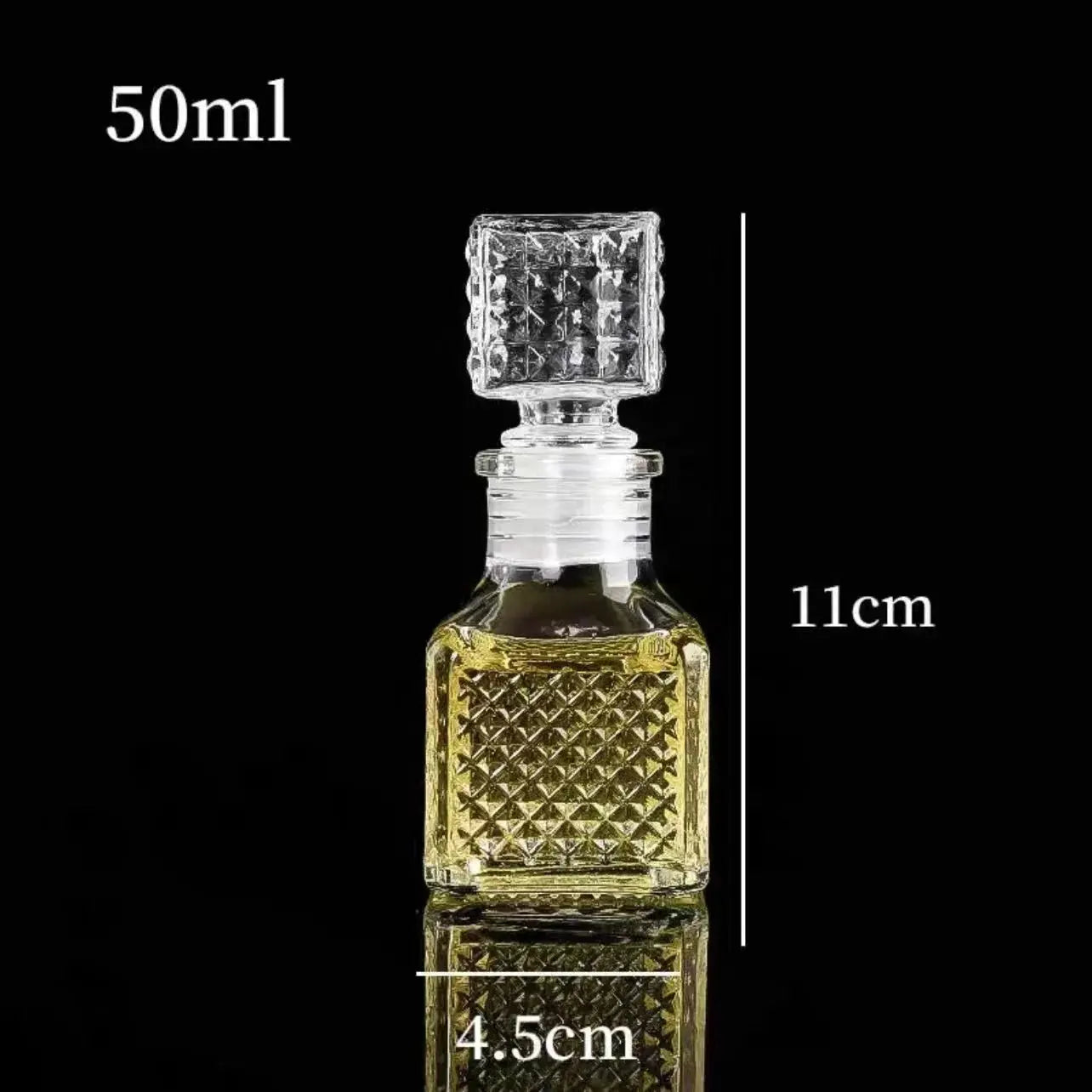 5 10 15 Pcs Whiskey Liquor Bottle 50ml Cute Glass Dispenser Mini Alcohol Guest Gift Wedding Decanter Wine Pot Shot Jars Bar Set colegio culinario de morelia