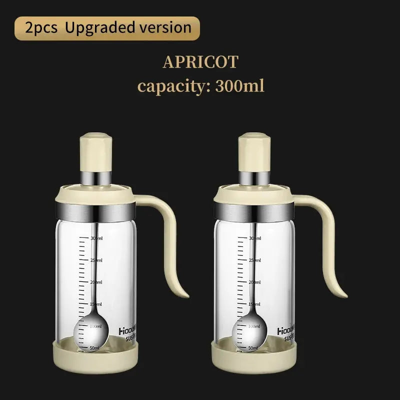 1pc Spice seasoning  bottle  kitchen supplies glass transparent sugar bottle with spoon seasoning bottle Salt and Pepper bottle colegio culinario de morelia