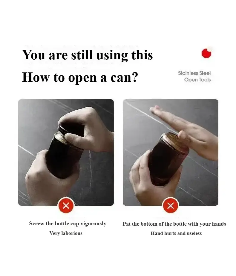 Can Opener Adjustable Stainless Steel Non-Slip Multifunction Manual Jar Bottle Bottle Lid Opener Gadget Home Gadgets Accessories colegio culinario de morelia