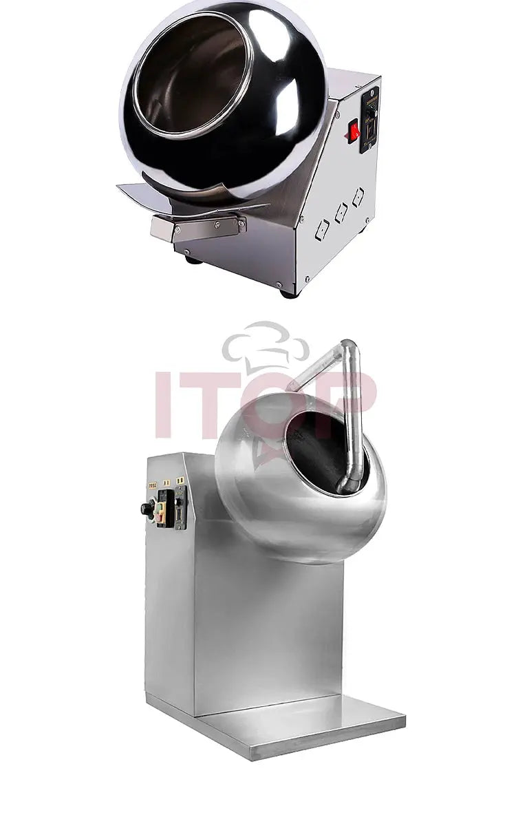 ITOP Chocolate Sugar Coasting Machine 30cm Roller Commercial Small Candy Coater Machine Chocolate Bean Coating Dragee Machine colegio culinario de morelia