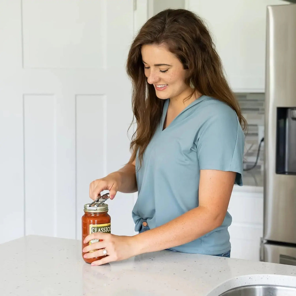 Can Opener Adjustable Stainless Steel Non-Slip Multifunction Manual Jar Bottle Bottle Lid Opener Gadget Home Gadgets Accessories colegio culinario de morelia