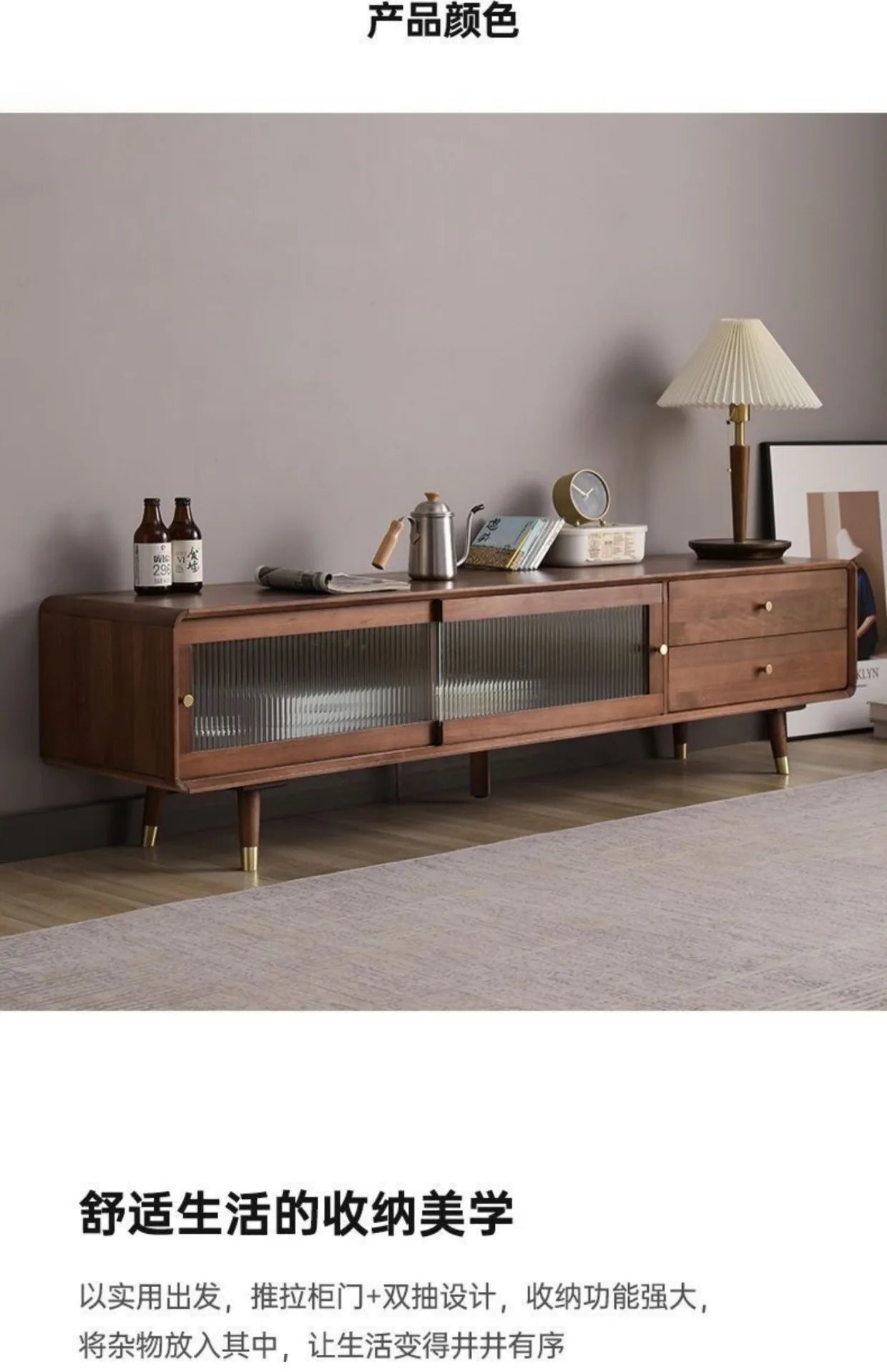 Wood Moveable Tv Cabinet Brown Modern Universal Farmhouse Storage Drawers Tv Cabinet Haushalt Muebles Para Tv Home Furniture Chef's Market