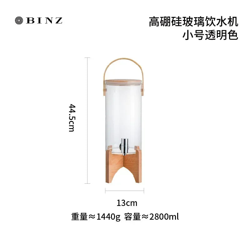 Glass Cold Kettle High-Temperature Resistant Commercial Juice Tank for Home Use Summer Beverage Storage for Kitchen & Bar Chef's Market