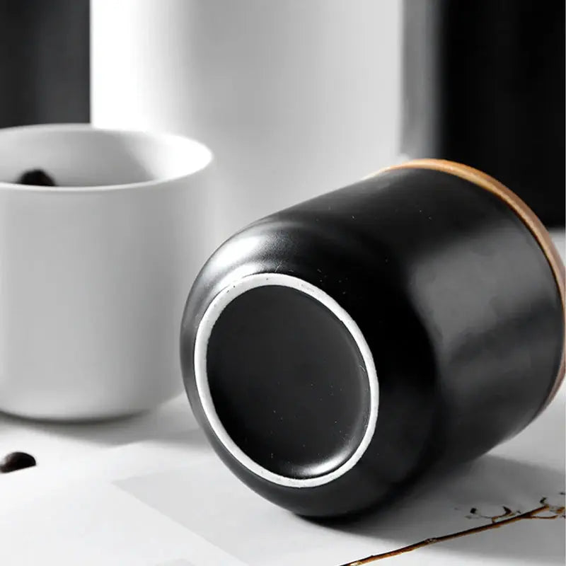 European Ceramic Storage Jar Canister Minimalist Style Kitchen Sealed Grain Dispenser Home Coffee Tea Sugar Container Organizer colegio culinario de morelia