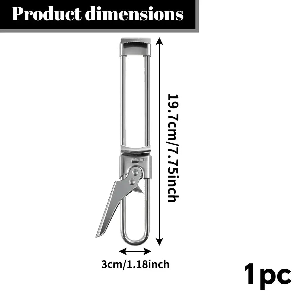 Can Opener Adjustable Stainless Steel Non-Slip Multifunction Manual Jar Bottle Bottle Lid Opener Gadget Home Gadgets Accessories colegio culinario de morelia